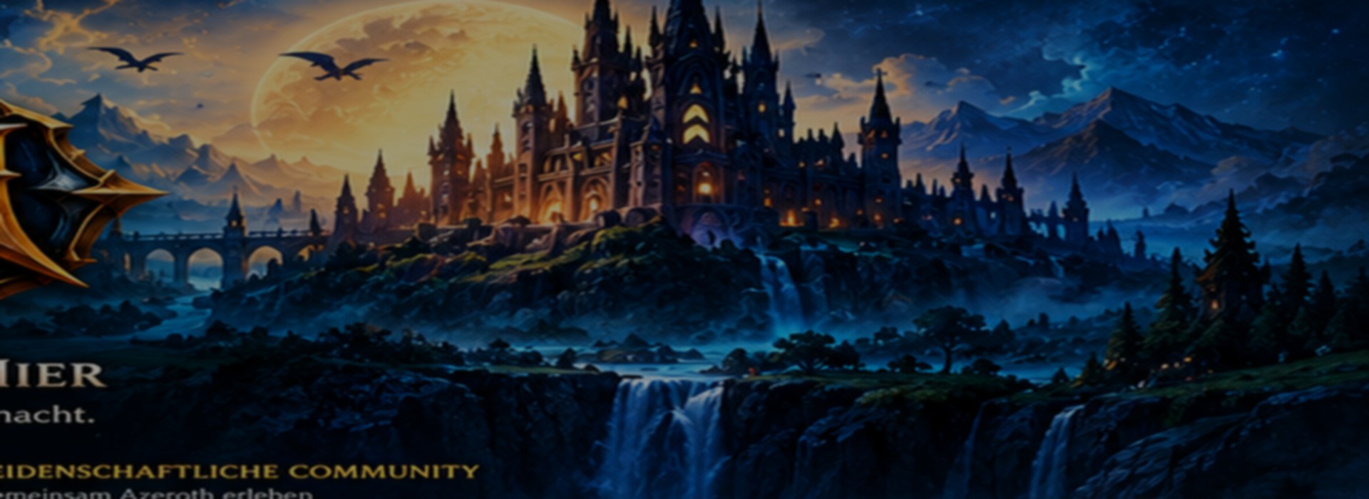 Die fantastische blaue Landschaft von Azeroth